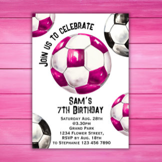 Einladung zum Fußball zum Geburtstag - Party