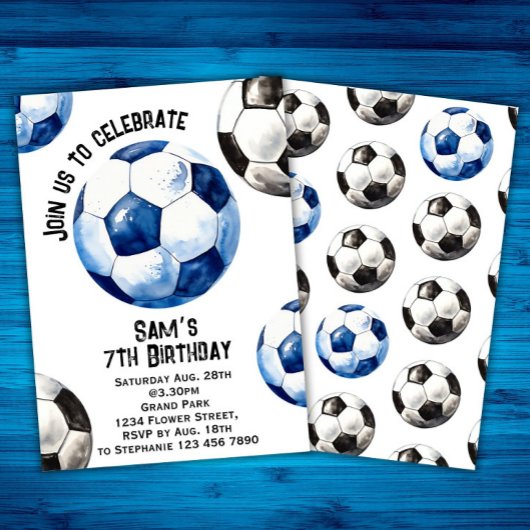 Einladung zum Fußball zum Geburtstag - Party