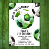 Einladung zum Fußball zum Geburtstag - Party