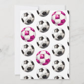 Einladung zum Fußball zum Geburtstag - Party (Rückseite)