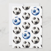 Einladung zum Fußball zum Geburtstag - Party (Rückseite)