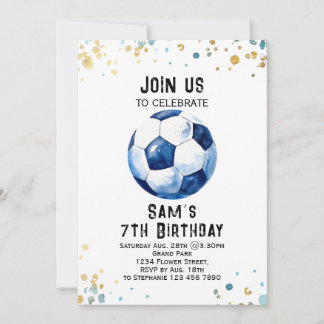Einladung zum Fußball zum Geburtstag - Party