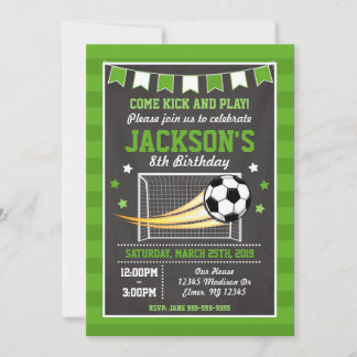 Einladung zum Fußball zum Geburtstag von Jungen