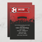 Einladung zum Fußballspiel (Vorne/Hinten)