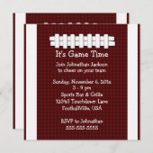 Einladung zum Fußballspiel (Vorne/Hinten)