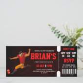 Einladung zum Fußballticket (Stehend Vorderseite)