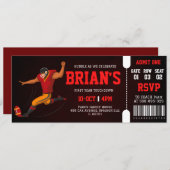 Einladung zum Fußballticket (Vorne/Hinten)