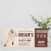 Einladung zum Fußballticket (Stehend Vorderseite)