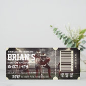 Einladung zum Fußballticket (Stehend Vorderseite)