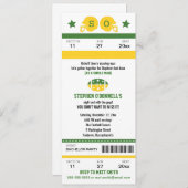 Einladung zum Fußballticket Bachelor Party (Vorne/Hinten)