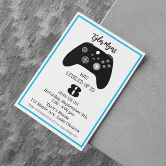 Einladung zum Gamer am Geburtstag