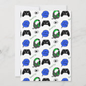 Einladung zum Gamer am Geburtstag (Rückseite)