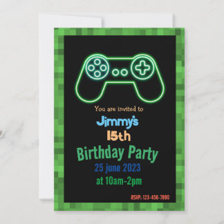 Einladung zum Gaming-Geburtstag