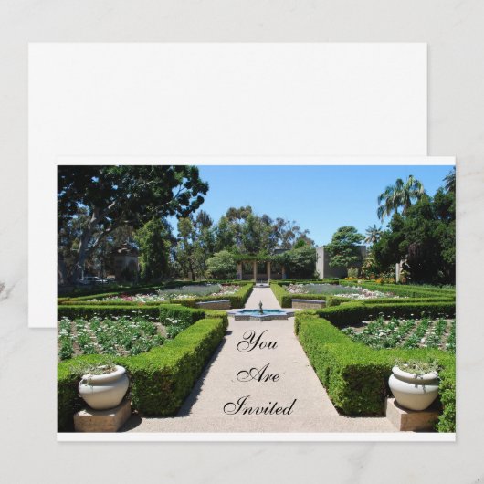 Einladung zum Garten (Vorne/Hinten)