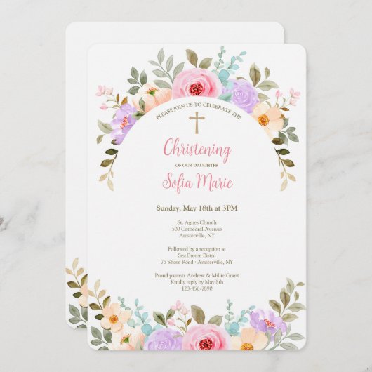 Einladung zum Gartenbogen (Vorne/Hinten)