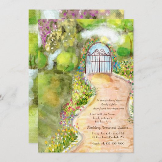 Einladung zum Gartenpfad (Vorne/Hinten)