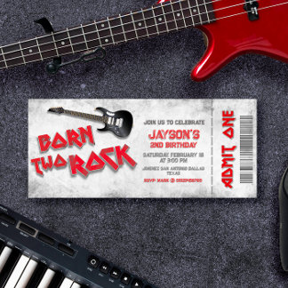 Einladung zum geborenen 2 Rock - 2. Geburtstag