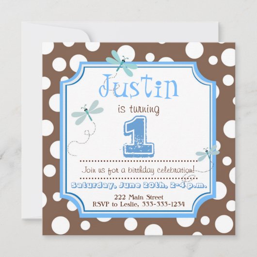 Einladung zum Geburtstag (Vorderseite)