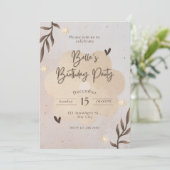 Einladung zum Geburtstag (Stehend Vorderseite)