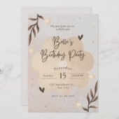 Einladung zum Geburtstag (Vorne/Hinten)