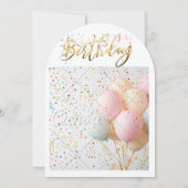 Einladung zum Geburtstag (Rückseite)