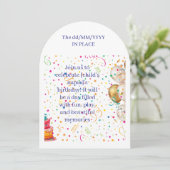 Einladung zum Geburtstag (Stehend Vorderseite)