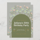 Einladung zum Geburtstag (Vorne/Hinten)