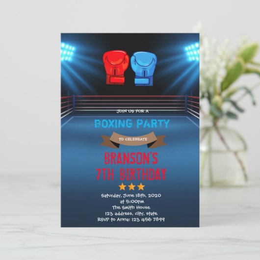 Einladung zum Geburtstag (Stehend Vorderseite)