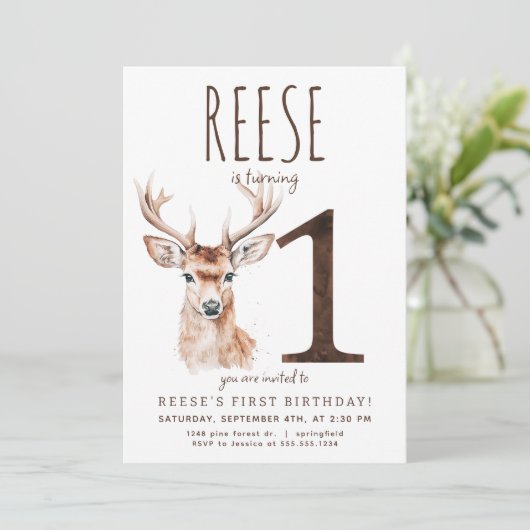 Einladung zum Geburtstag (Stehend Vorderseite)