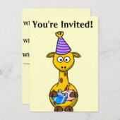 Einladung zum Geburtstag (Vorne/Hinten)