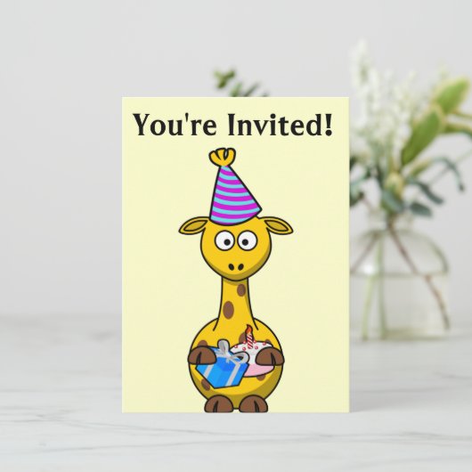 Einladung zum Geburtstag (Stehend Vorderseite)