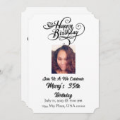 Einladung zum Geburtstag (Vorne/Hinten)