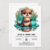 Einladung zum Geburtstag (Vorne/Hinten)