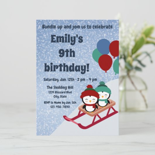 Einladung zum Geburtstag (Stehend Vorderseite)