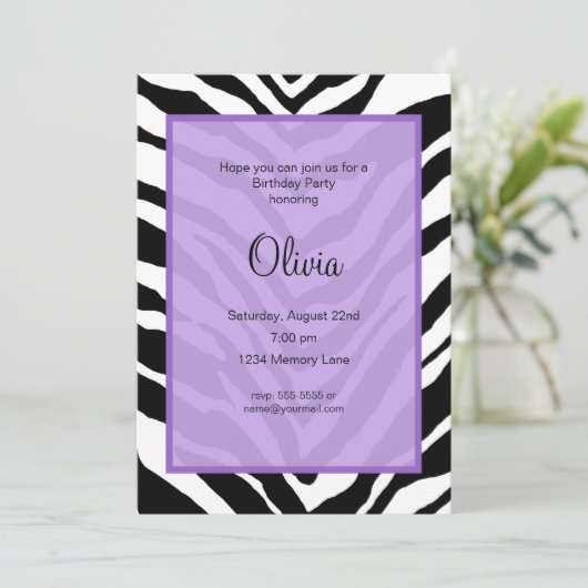 Einladung zum Geburtstag (Stehend Vorderseite)