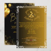 Einladung zum Geburtstag (Vorne/Hinten)