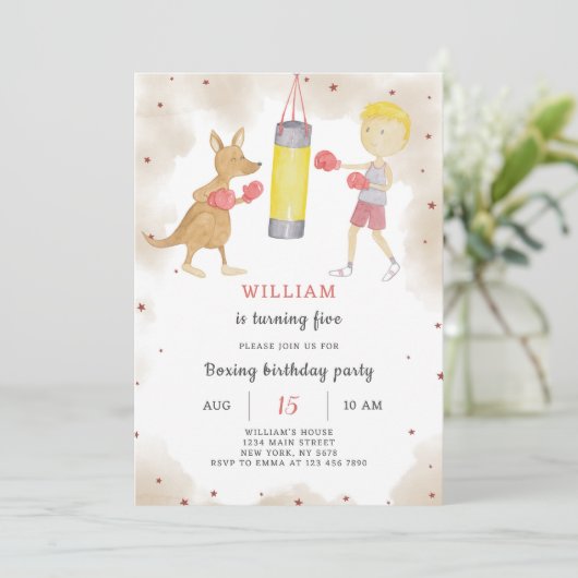 Einladung zum Geburtstag (Stehend Vorderseite)