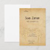 Einladung zum Geburtstag (Vorne/Hinten)