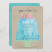 Einladung zum Geburtstag (Vorne/Hinten)