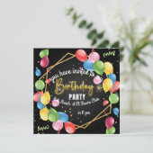 Einladung zum Geburtstag (Stehend Vorderseite)