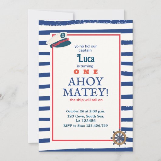 Einladung zum Geburtstag (Vorderseite)