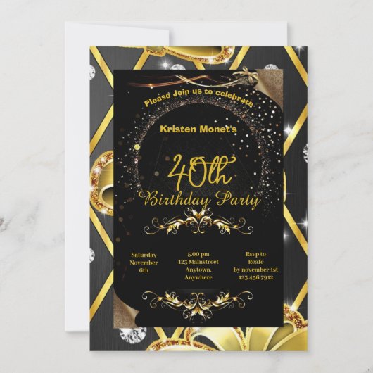 Einladung zum Geburtstag (Vorderseite)