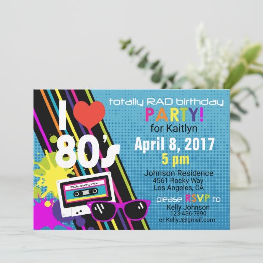 Einladung zum Geburtstag (Stehend Vorderseite)