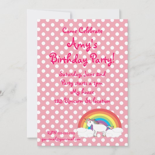 Einladung zum Geburtstag (Vorderseite)