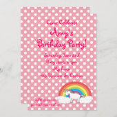 Einladung zum Geburtstag (Vorne/Hinten)