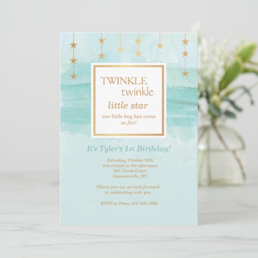 Einladung zum Geburtstag (Stehend Vorderseite)