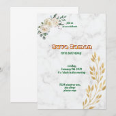 Einladung zum Geburtstag (Vorne/Hinten)