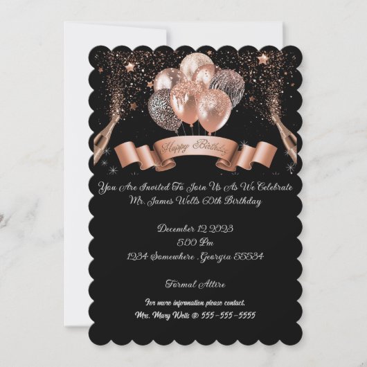 Einladung zum Geburtstag (Vorderseite)