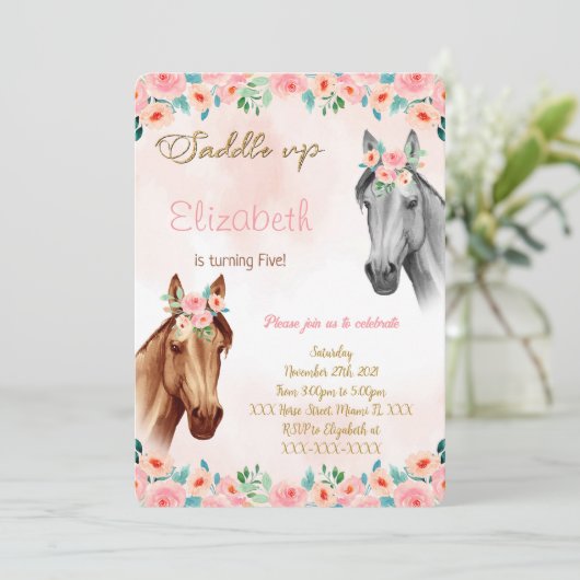 Einladung zum Geburtstag (Stehend Vorderseite)