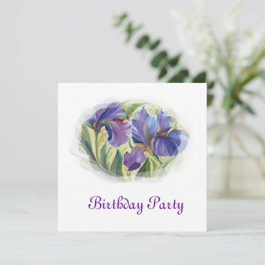 Einladung zum Geburtstag (Stehend Vorderseite)